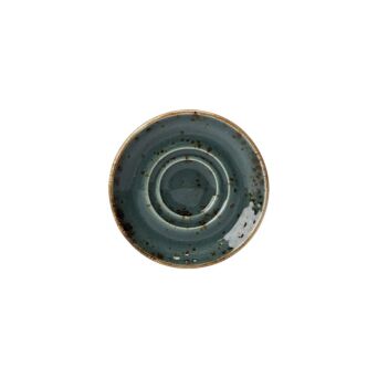Espresso-Untertasse CRAFT BLUE mit Doppelring, Ø 11,8 cm