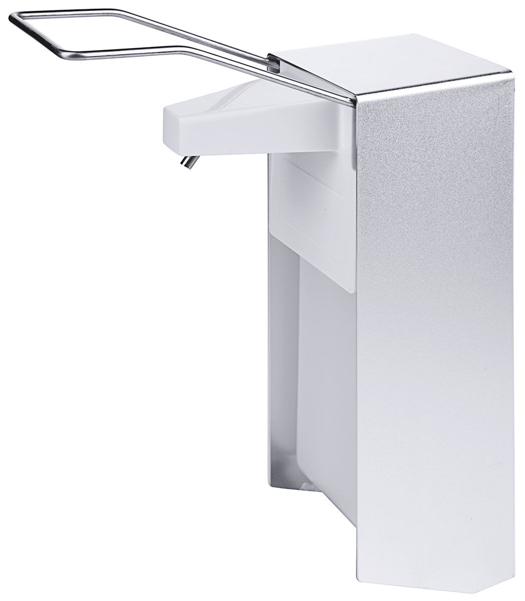 Seifen- & Desinfektionsspender, 1 ltr., Wandmontage, Aluminium gebürstet