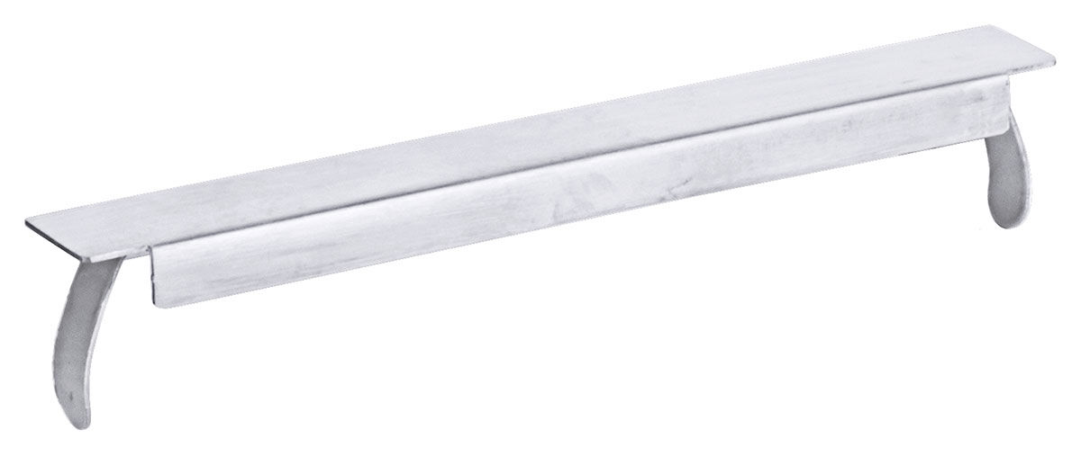GN-Zwischensteg mit Klemmfeder, 176 mm lang, Edelstahl 18/10