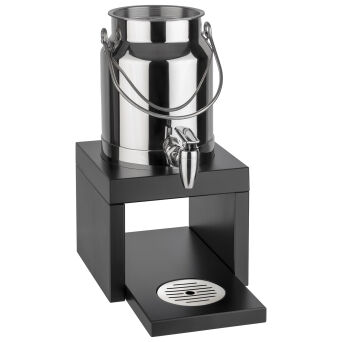 Milchdispenser BRIDGE, 3 ltr., Edelstahl / Holz schwarz lackiert