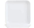 Quadratteller RESTAURANT WHITE halbtief eckig coup, 20 x 20 cm, weiß