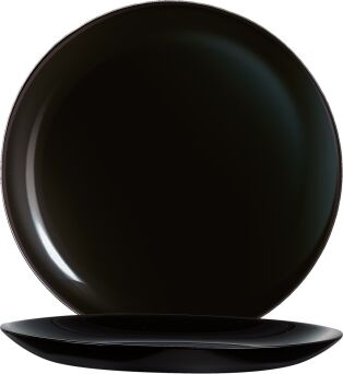 Teller EVOLUTIONS BLACK flach rund coup, Ø 19 cm, schwarz