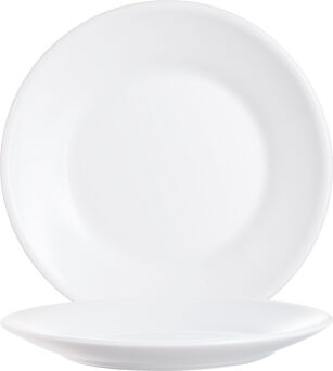 Teller RESTAURANT WHITE flach rund Fahne, Ø 15,5 cm, weiß