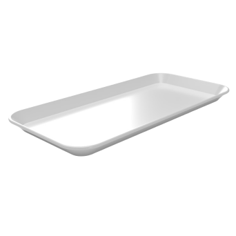 Thekenplatte 30 x 15 cm, Duroplast weiß