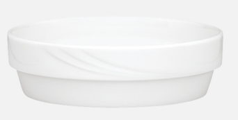 Eintopfschüssel DONNA rund, Ø 17 cm, weiß mit Relief