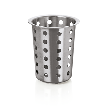 Besteckköcher gelocht, Ø 11,5 cm, Edelstahl