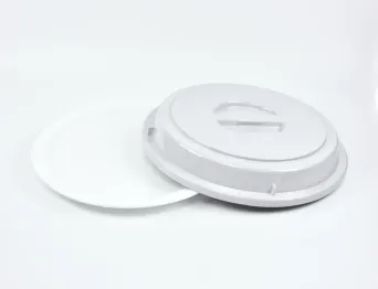 EURO-Teller-Cloche grau, Ø 267 mm, 40 mm hoch, PBT