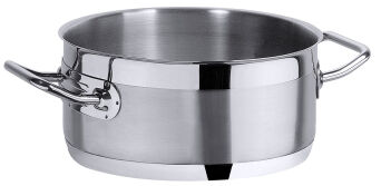 Bratentopf SERIE 2200, Ø 16 cm, Edelstahl 18/10 seidenmatt gebürstet, Induktionsgeeignet