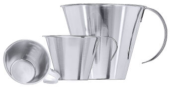 Messbecher 250 ml, Edelstahl 18/10 seidenmatt poliert