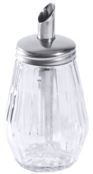 Zuckerstreuer 250 ml, Glas / Edelstahl