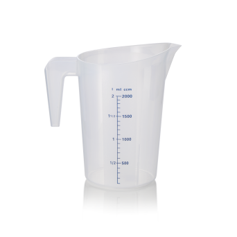 Messbecher 2000 ml, PP, mit 100 ml Skalierung