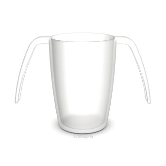 2-Henkel-Becher, 250 ml, PP natur-transparent, BPA-frei
