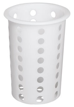 Besteckköcher, Ø 9,5 cm, PE weiß