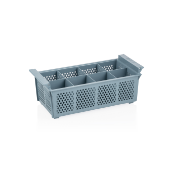 Besteckspülkorb DISH RACK 98, PP blau, 8 Fächer