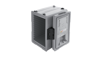 B.PROTHERM 620 KBUH Speisentransportbehälter beheizt, grau, Kapazität: GN 3x1/1-150 mm tief, mit Betriebszustandsanzeige und Flügeltür