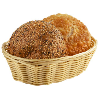 Brotkorb BASIC oval, 18 x 12 cm, natur