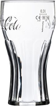 Coca-Cola Glas CONTOUR, 37 cl, 0,3l /-/ 