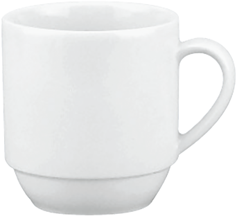 Kaffeebecher FORM 898, 0,28 ltr., weiß