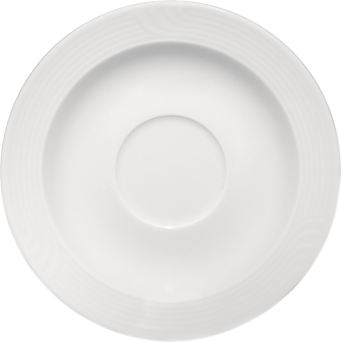 Kombi-Untertasse CARAT Ø 16 cm, weiß mit Relief