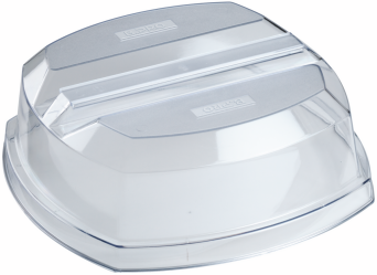 Röhrenstülpdeckel, ø 410 mm Kunststoff, transparent