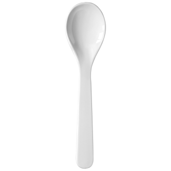 Salat-/Servierlöffel, 23,5 cm lang, SAN-Kunststoff weiß