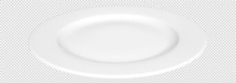 Teller MERAN flach rund Fahne, Ø 20 cm, weiß
