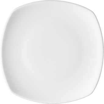 Teller OPTIONS flach viereckig coup, 21 cm, weiß