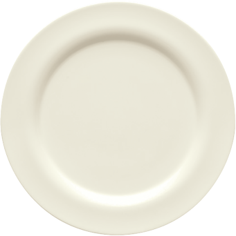 Teller GENERATION flach rund Fahne, Ø 27 cm, creme