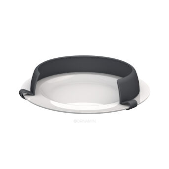 Tellerranderhöhung, für Teller Ø 20 - 26 cm, PIR-Kunststoff anthrazit