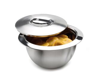 Thermoschüssel mit Deckel, 3 ltr., Edelstahl