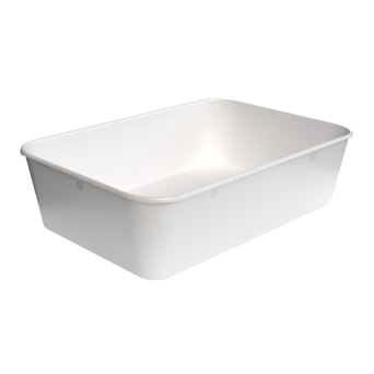 Thekenschale, 34 x 25 cm, Duroplast weiß