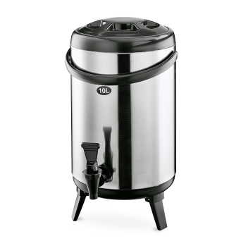 Thermogetränkebehälter 12 ltr., doppelwandig, Edelstahl / Kunststoff