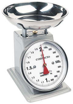 Küchenwaage bis 2 kg, mechanisch, skaliert in 10 g-Schritten