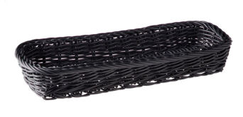 Besteckkorb ECONOMIC rechteckig, 27 x 10 cm, PP schwarz