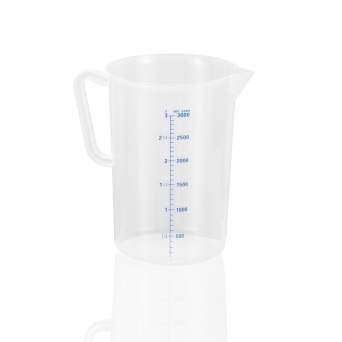 Messbecher 3000 ml, PP, mit 100 ml Skalierung