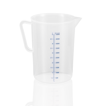 Messbecher 5000 ml, PP, mit 100 ml Skalierung
