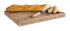 Brotschneidebrett LETTER 2-teilig, 48 x 34 cm, Holz braun