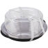 Thermo-Tablett-Set 6-teilig schwarz, Ø 35 cm, Edelstahl/transparent