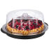 Thermo-Tablett-Set 6-teilig schwarz, Ø 35 cm, Edelstahl/transparent