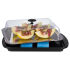 Thermo-Tablett-Set 6-teilig schwarz, 43 x 29 cm, Edelstahl/transparent