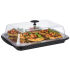 Thermo-Tablett-Set 6-teilig schwarz, 43 x 29 cm, Edelstahl/transparent