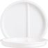 Menüteller RESTAURANT WHITE rund 2-teilig, Ø 23 cm, weiß