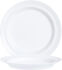 Teller AUTONOMY WHITE flach rund Fahne, Ø 19 cm, weiß