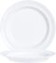 Teller AUTONOMY WHITE flach rund Fahne, Ø 23 cm, weiß