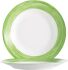 Teller BRUSH GREEN flach rund Fahne, Ø 15,5 cm