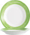 Teller BRUSH GREEN tief rund Fahne, Ø 22,5 cm