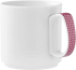 Spezialbecher INVITA DIALOG COLORS 0,27 ltr., weiß mit Dekor Punkte in Himbeerrot