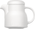 Kaffeekanne CARAT mit Deckel, 0,3 ltr., weiß mit Relief