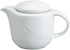 Teekanne DONNA mit Deckel, 0,35 ltr, weiß mit Relief
