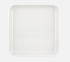 Teller SYSTEMLINE flach quadratisch planer Boden, 20 x 20 cm, weiß